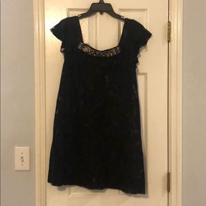 Free People Black Lace Dress